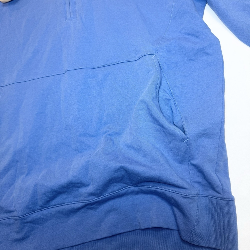 B Draddy Russel 1/4 Zip Pullover Mens M Pima Cotton Blue Golf Stretch Casual - Picture 6 of 10